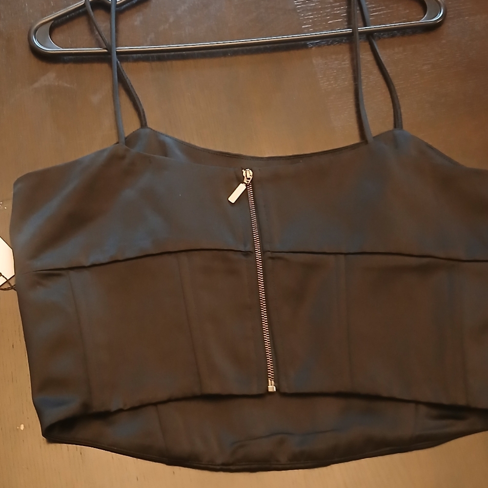 Jason Wu black satin top